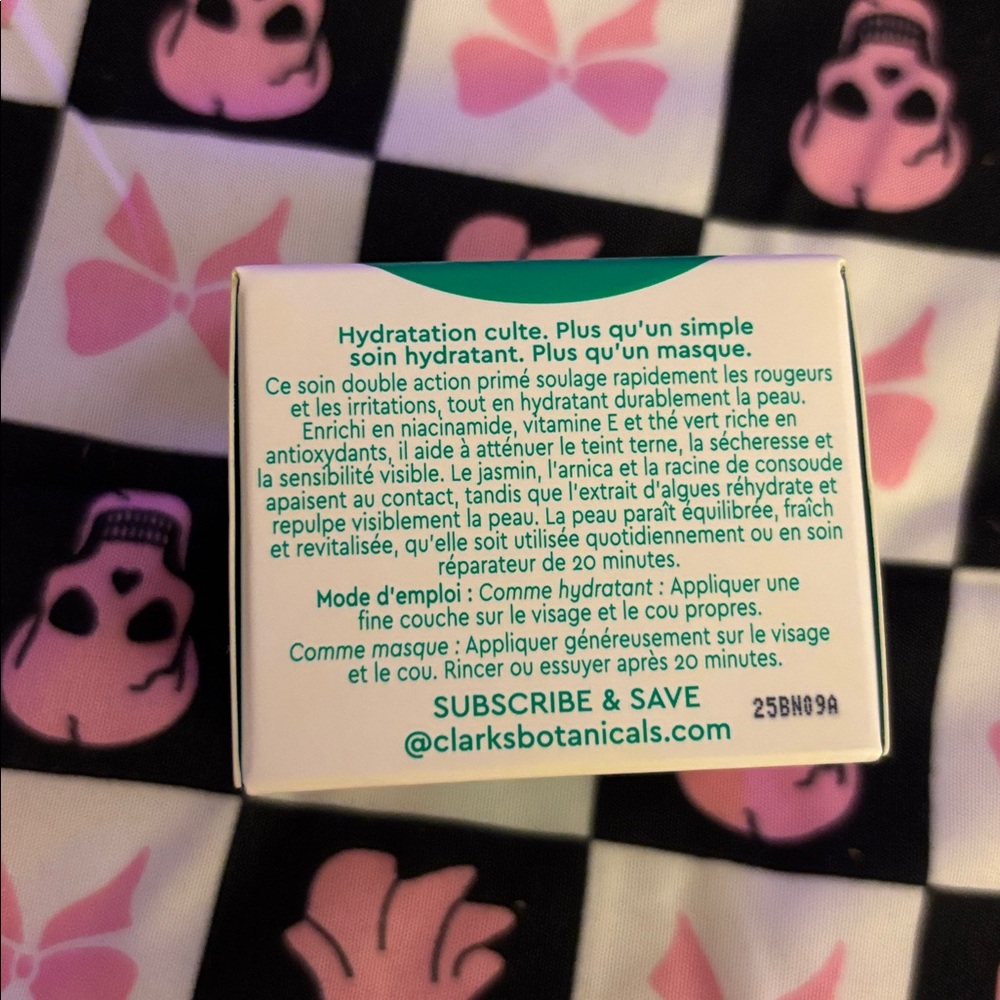Clark’s Botanicals Deep Moisture Mask Redness Rescue & Daily Plumping Cream - Picture 5 of 8